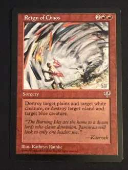 1x Reign of Chaos (190) Mirage LP MTG Magic the Gathering x1 MKE - Image 1
