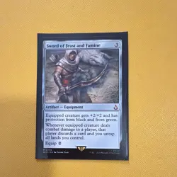 Wizards of the Coast MTG Sword of Feast and Famine 0099 Foil Ext Art Mythic EN - Image 2