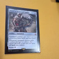Wizards of the Coast MTG Sword of Feast and Famine 0099 Foil Ext Art Mythic EN - Image 3