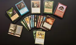 100 MTG Magic the Gathering Urza’s Saga Multi‑Color Vintage Lot Includes 2 Rares - Image 1