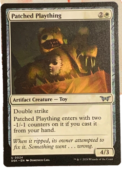 MTG Patched Plaything - Duskmourn #24 - Near Mint - Image 1