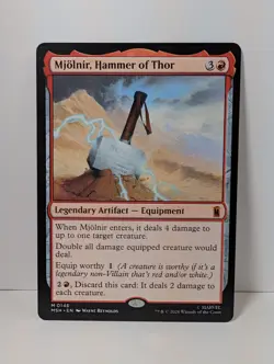 Mjolnir, Hammer of Thor - Marvel Super Heroes MSH - NM - MTG Mythic - Image 1