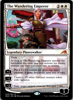 The Wandering Emperor 42 Mythic Kamigawa: Neon Dynasty MTG NM - Image 1