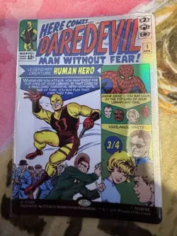 MTG Marvel Superheroes: Daredevil, Man Without Fear Borderless Foil R 0398 - Image 1