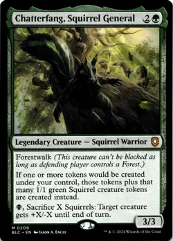 MTG Chatterfang, Squirrel General NM M 209 Commander: Bloomburrow - Image 1