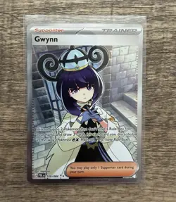 Pokemon TCG Gwynn 109/084 Pitch Black Ultra Rare Holo Foil - Image 1