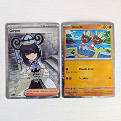 Pokemon TCG Pitch Black Gwynn 109/084 and Binacle 087 Promo - Image 1