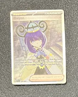 Pokemon TCG Pitch Black: Gwynn Ultra Rare 109/084 Prerelease In Hand - Image 1
