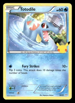 Totodile 15/119 Phantom Forces LP Pokemon - Image 1