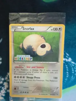 Snorlax Build-A-Bear Workshop Pokemon TCG Promo Sealed/NM - Image 2