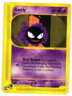 Pokemon TCG Gastly 109/165 Expedition Base Set Regular VLP - Image 1