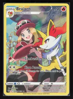 Braixen Holo Pokemon SWSH12: Silver Tempest Trainer Gallery TG01/TG30 NM - Image 1