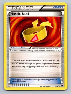 Muscle Band 121/146 Uncommon XY Pokemon Lightly Played - Image 1