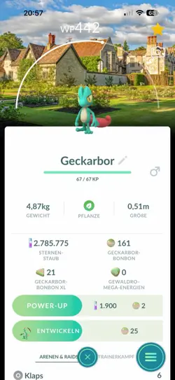 !!!Pokemon GO ✨Shiny Geckarbor mit BG Background National Trust - Image 1
