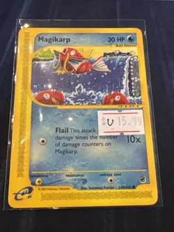Magikarp 118/165 Common Expedition Base Set Pokemon Cards - Image 1