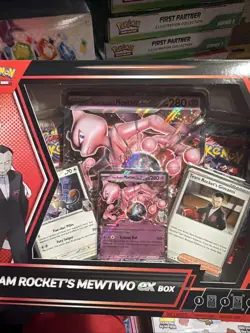 Pokemon TCG Destined Rivals Team Rocket's Mewtwo ex Box New Sealed - Image 3