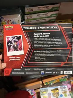 Pokemon TCG Destined Rivals Team Rocket's Mewtwo ex Box New Sealed - Image 4
