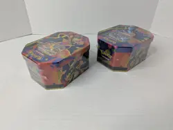 Pokemon TCG Mega Charizard EX Tin X & Y Set Of 2 Sealed *Charizard X EX tin dmg - Image 3