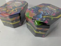 Pokemon TCG Mega Charizard EX Tin X & Y Set Of 2 Sealed *Charizard X EX tin dmg - Image 5