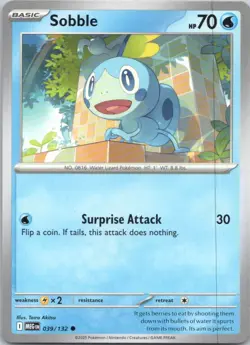 Sobble #39/132 (LP) ME01: Mega Evolution MEG Pokemon - Image 1