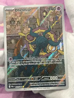 Pokemon TCG Dhelmise 091/084 Pitch Black Illustration Rare Holo Near Mint - Image 3