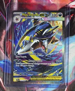 Pokemon TCG Mega Sharpedo ex Me02: Phantasmal Flames SIR Holo 330 HP 127/094 - Image 1