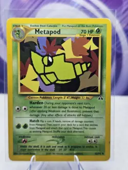 Metapod 42/75 Uncommon Neo Discovery Pokemon Unlimited HP - Image 1