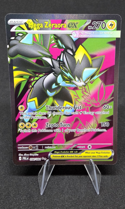 Mega Zeraora EX 098/084 Pitch Black Ultra Rare Full Art Holo EN - Image 1
