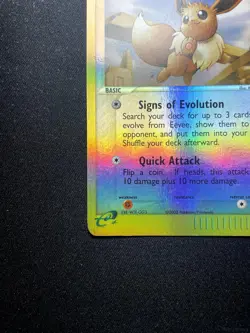 EEVEE 63/100 COMMON SANDSTORM POKEMON REVERSE HOLO LIGHTLY PLAYED - Image 4