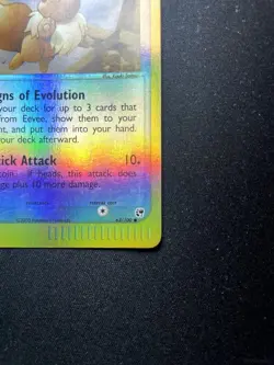 EEVEE 63/100 COMMON SANDSTORM POKEMON REVERSE HOLO LIGHTLY PLAYED - Image 5