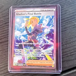 Pokemon TCG Gladion's Final Battle 118/084 Hidden Fates Full Art Holo UR Eng - Image 3