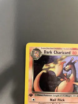 Pokemon TCG Dark Charizard 4/82 Team Rocket Holo Rare 1st Edition - Image 2