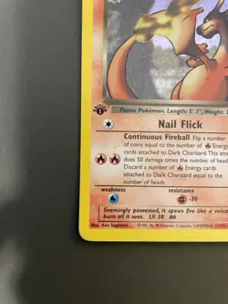 Pokemon TCG Dark Charizard 4/82 Team Rocket Holo Rare 1st Edition - Image 4