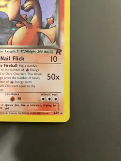 Pokemon TCG Dark Charizard 4/82 Team Rocket Holo Rare 1st Edition - Image 5