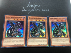 USA Seller Yugioh 3 X Dark Armed Dragon - CT07-EN016 - Super Rare Limited Ed NM - Image 1
