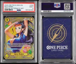 2026 One Piece EB03 En Special Alternate Art #055 Nico Robin PSA 9 MINT - Image 3