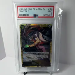 Bandai Crocodile OP14-120 The Azure Sea's Seven SP Special Foil PSA 9 Eng - Image 1