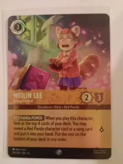 Disney Lorcana Meilin Lee - Losing Control 210/207 Epic Foil Attack Of The Vine - Image 1