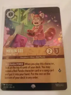 Disney Lorcana Meilin Lee - Losing Control 210/207 Epic Foil Attack Of The Vine - Image 2