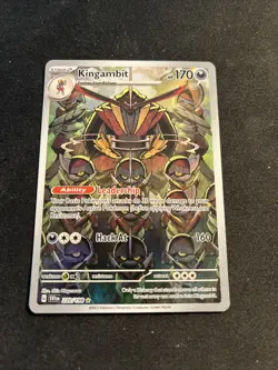 Kingambit 220/198 Illustration Rare Scarlet Violet Pokemon Card NM - Image 1