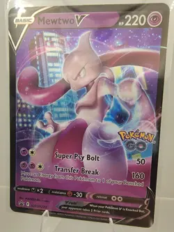 Mewtwo V SWSH223 — Sword & Shield Promo Holo Pokemon Card | Mint Condition - Image 1