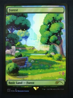 Forest Full Art Foil Fortnite - SLD - Mtg Card #5N4 - Image 1