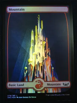 Mountain 279/281 Full Art Foil - Mtg Card #OD - Image 1