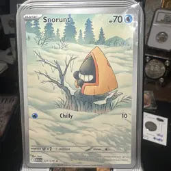 Pokemon TCG Snorunt 227/217 2023 Basic Ice 70 HP 10 SV04 Paradox Rift Card - Image 1