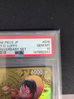 PSA 10 Luffy ST13-015 SR ONE PIECE Card Game 2nd ANNIVERSARY SET Japanese 2024 - Image 2