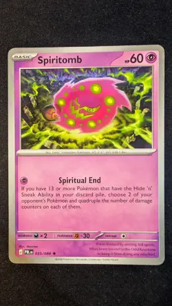 Spiritomb 035/084 Battle Deck Non-Holo NM - Pitch Black | Pokemon TCG - Image 1