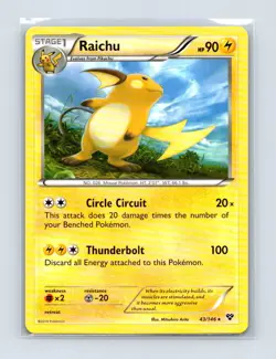 Raichu 43/146 Holo Rare XY Pokemon Lightly Played - Image 1