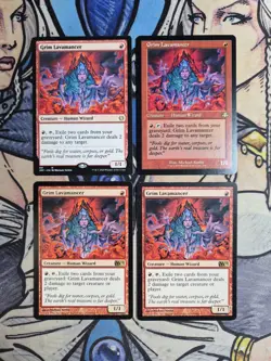 4x Grim Lavamancer (1 Is Retro) - NM/LP/MP Mixed Sets JMP M12 DMR MTG Magic - Image 1
