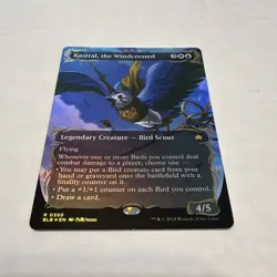 Kastral, the Windcrested (Borderless) (Raised Foil) Bloomburrow Foil - Image 1