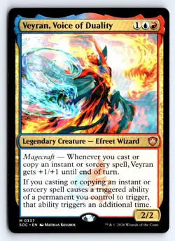 Veyran, Voice of Duality 337 Commander: Secrets of Strixhaven Magic NM - Image 1